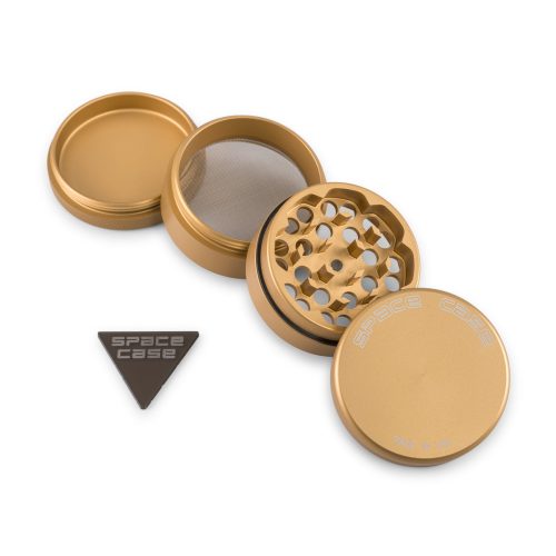 4 pc Space Case Grinder small matte gold mix 2