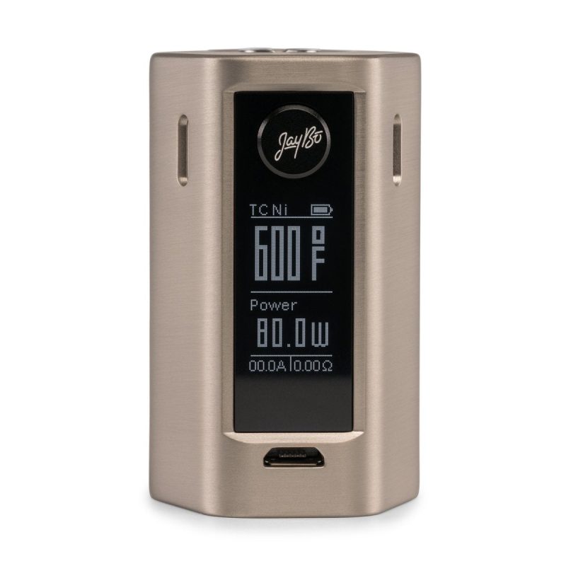 Wismec RXMini silver front display1 4ac29cb6 4138 44ba 9827 f31ea36a1548