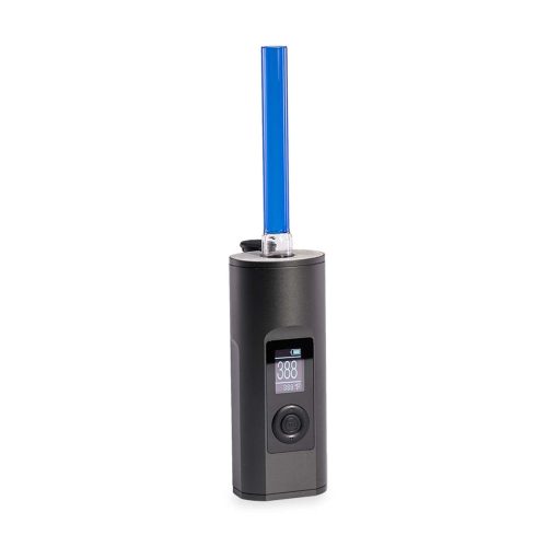 arizer solo 2 colored stem clear bowl long color blue with vaporizer