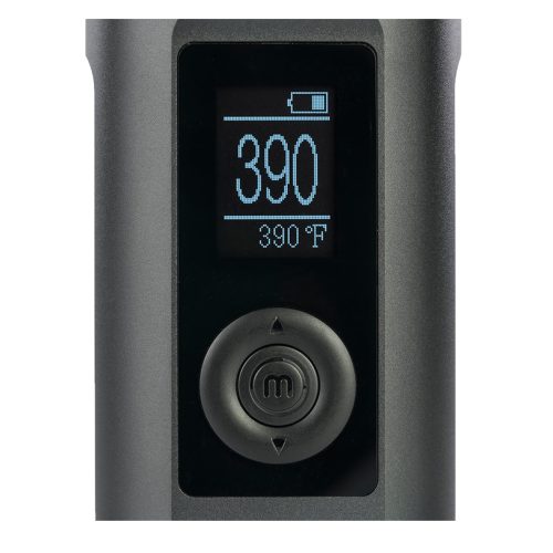 arizer solo 2 max showing temperature