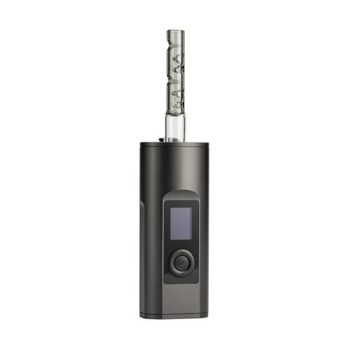 arizer straight 3d flow stem for solo 2 grey attached