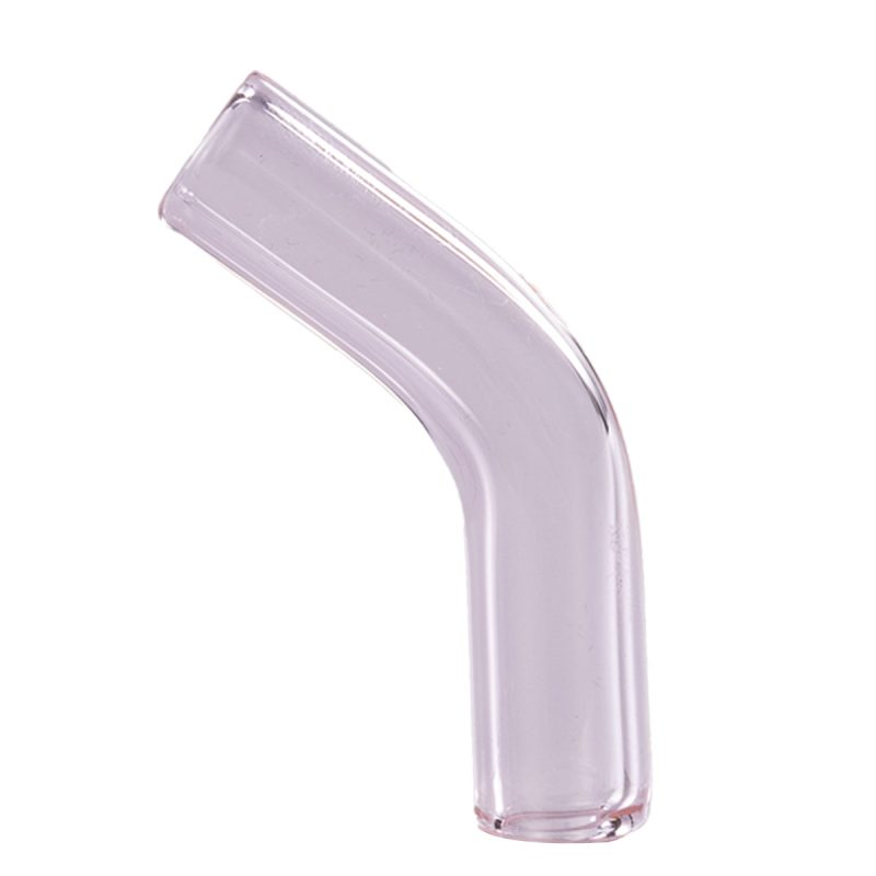 Colored Glass Accessories Bent Glass Mouthpiece Pink