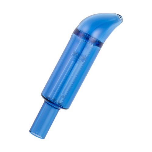 colored glass accessories curved mini bubbler blue land view 1