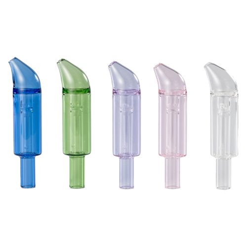 colored glass accessories curved mini bubbler family shot 2