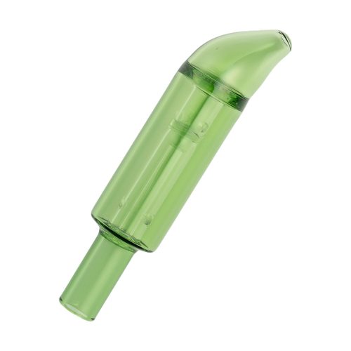 colored glass accessories curved mini bubbler green land view 1