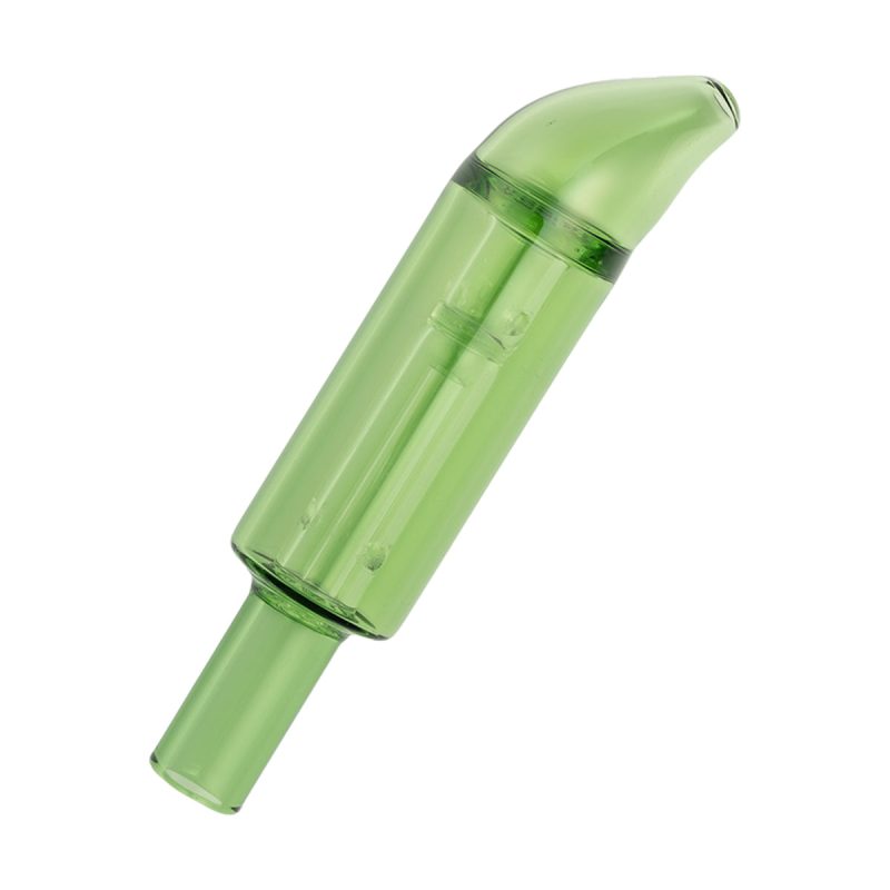 colored glass accessories curved mini bubbler green land view 1