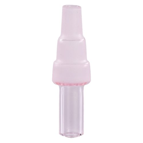 Colored Glass Accessories Water Pipe Adapter Pink