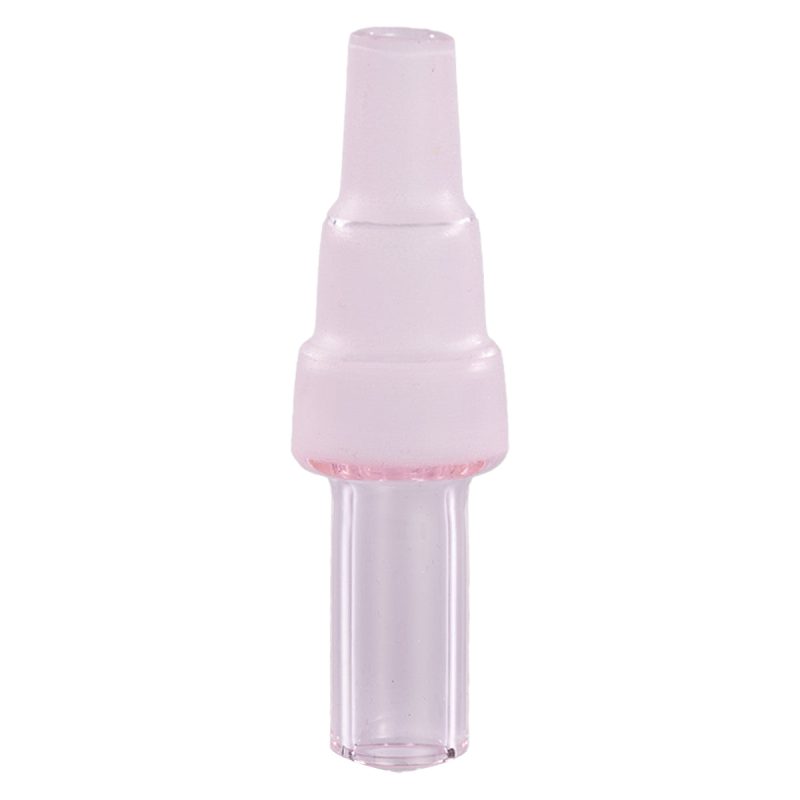 Colored Glass Accessories Water Pipe Adapter Pink