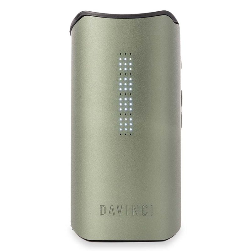 davinci iqc vaporizer emerald front view with light