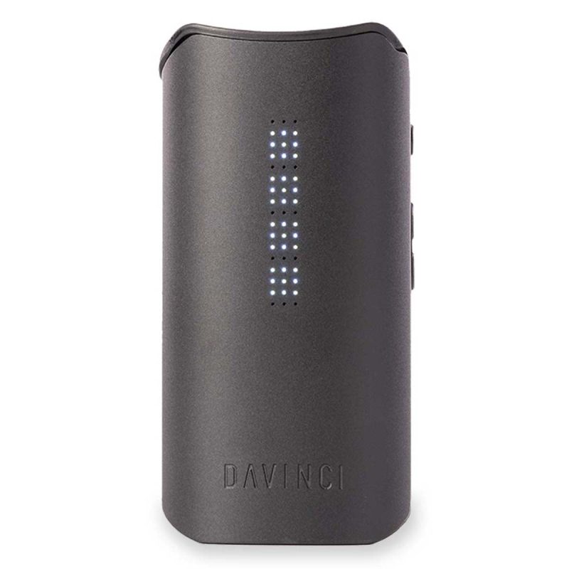 davinci iqc vaporizer onyx front view with light