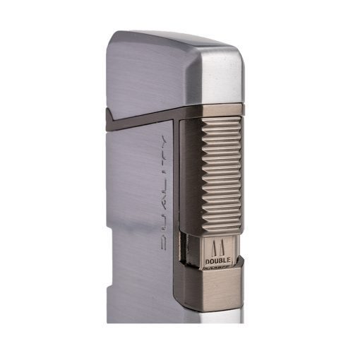 dynavap duality torch lighter chrome side view with double flame switch