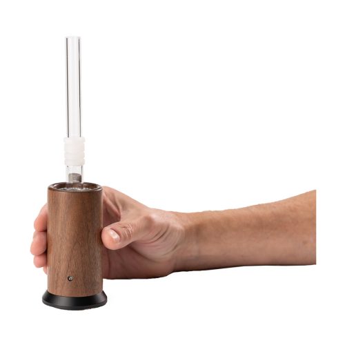 epicvape enano xl vaporizer walnut in hand view