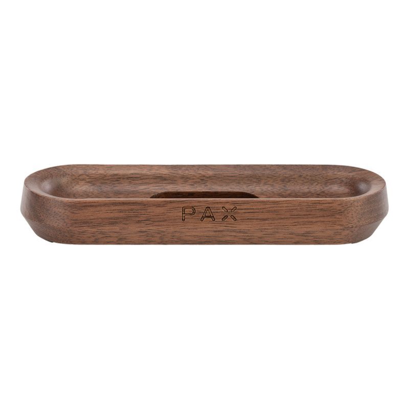 pax charging tray walnut front view