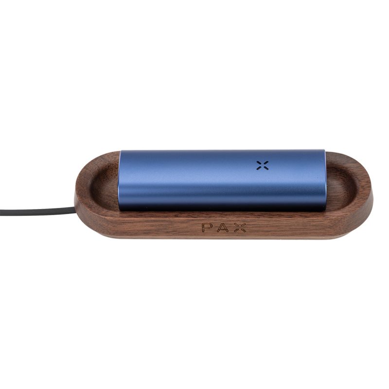 pax charging tray walnut with pax plus vaporizer