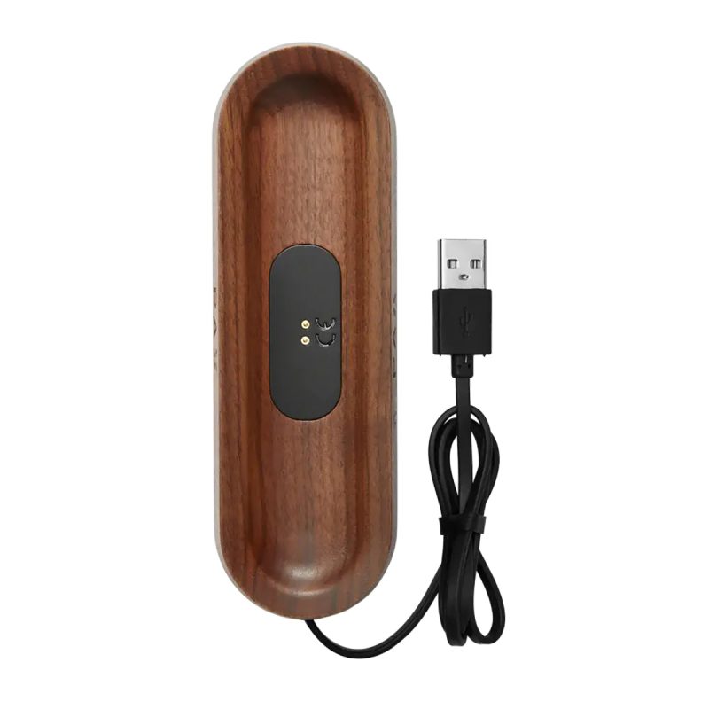 pax charging tray walnut with usb cable