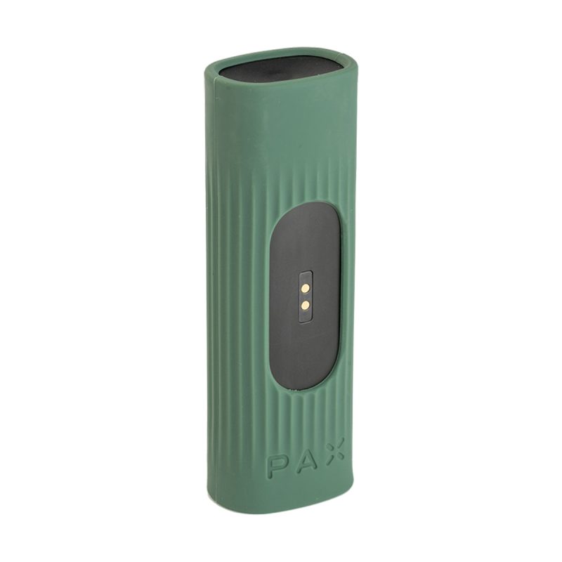 pax grip sleeves sage side view with vaporizer