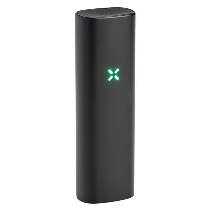 pax plus vaporizer onyx with led lights tilted view