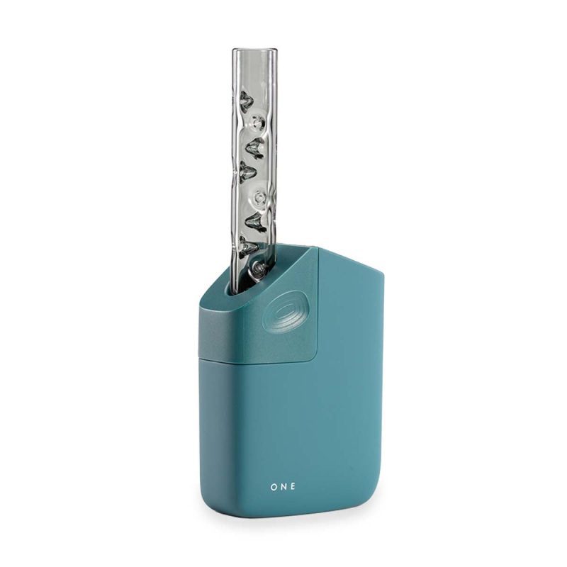 planet of the vapes one teal with hula stem front view