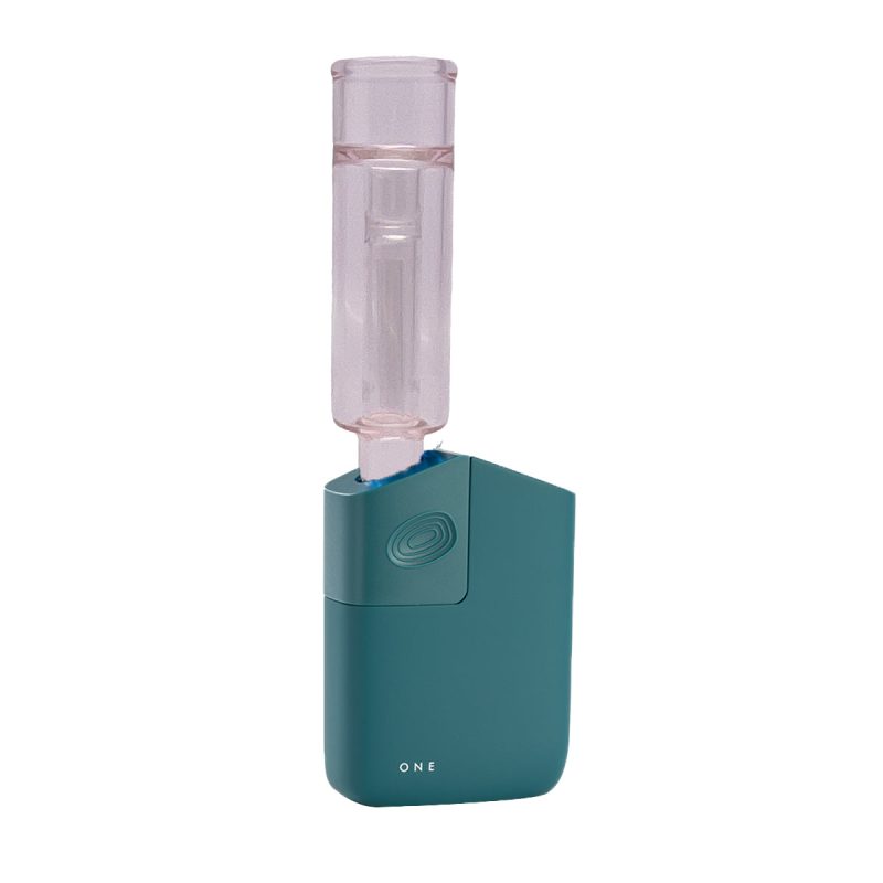 planet of the vapes one teal with mini bubbler pink