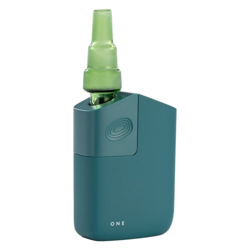 planet of the vapes one teal with water pipe adapter green