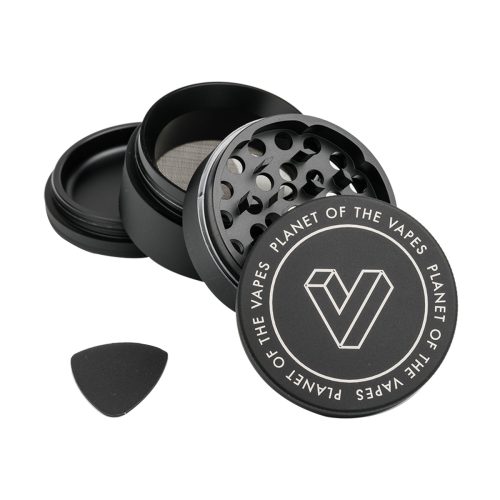 Potv Custom 4pc Grinder Matte Black Open View