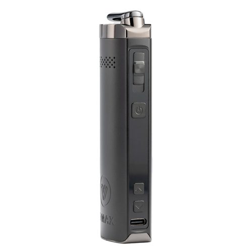 potv xmax starry v4 vaporizer black side view with power buttons 567f0f0f 10f0 4900 b02b d743b8e6e068