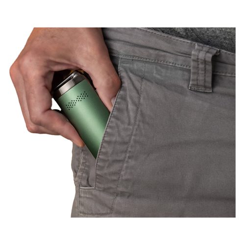 potv xmax starry v4 vaporizer green in pocket view