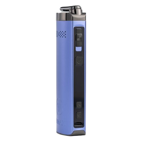 potv xmax starry v4 vaporizer purple side view with power buttons