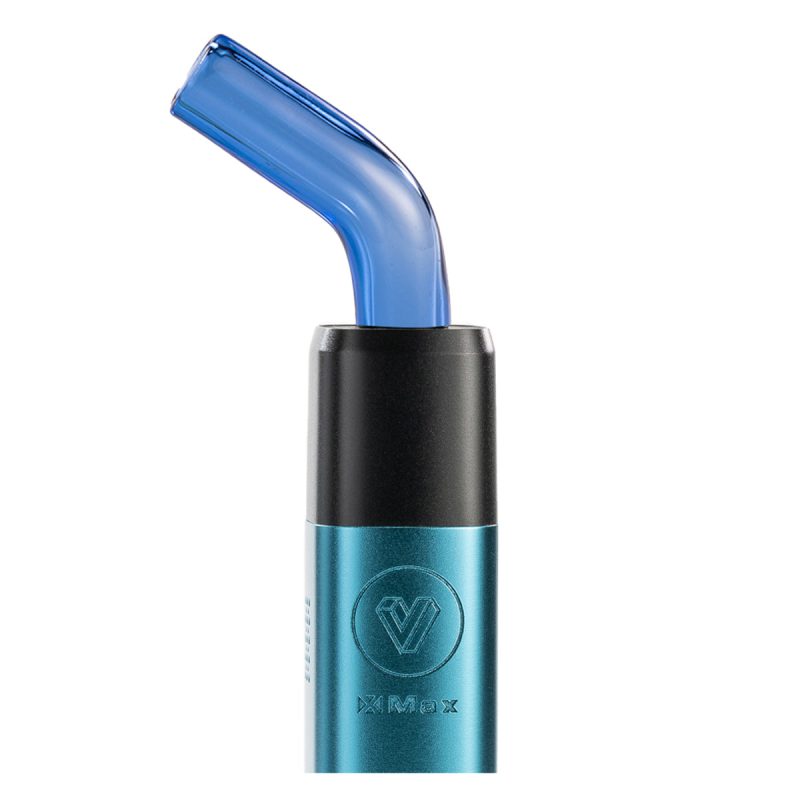 potv xmax v3 pro blue with bent glass mouthpiece blue