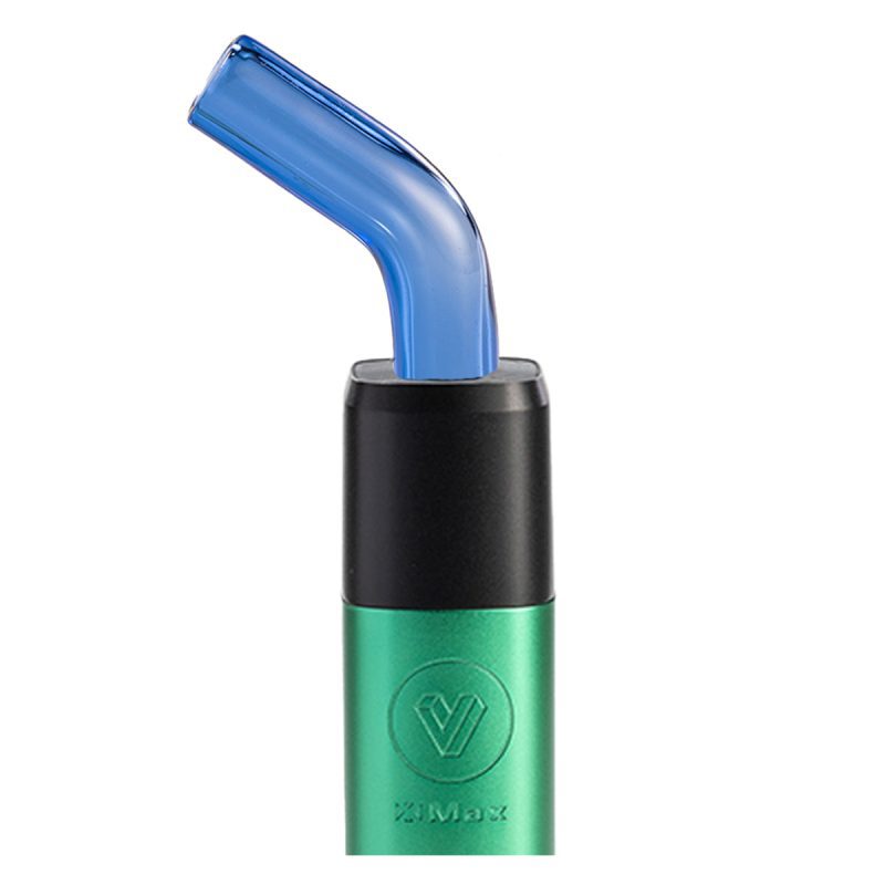 potv xmax v3 pro green with bent glass mouthpiece blue