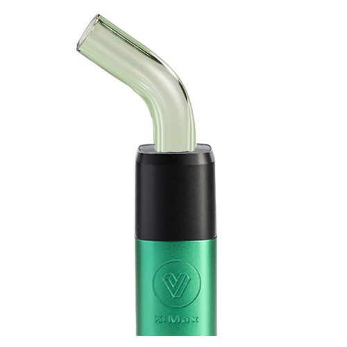 potv xmax v3 pro green with bent glass mouthpiece green