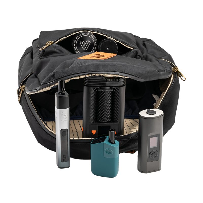 revelry the escort smell proof backpack black with vaporizers