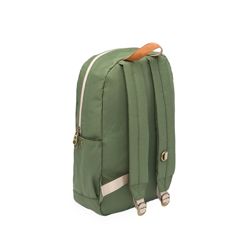 revelry the escort smell proof backpack green back view