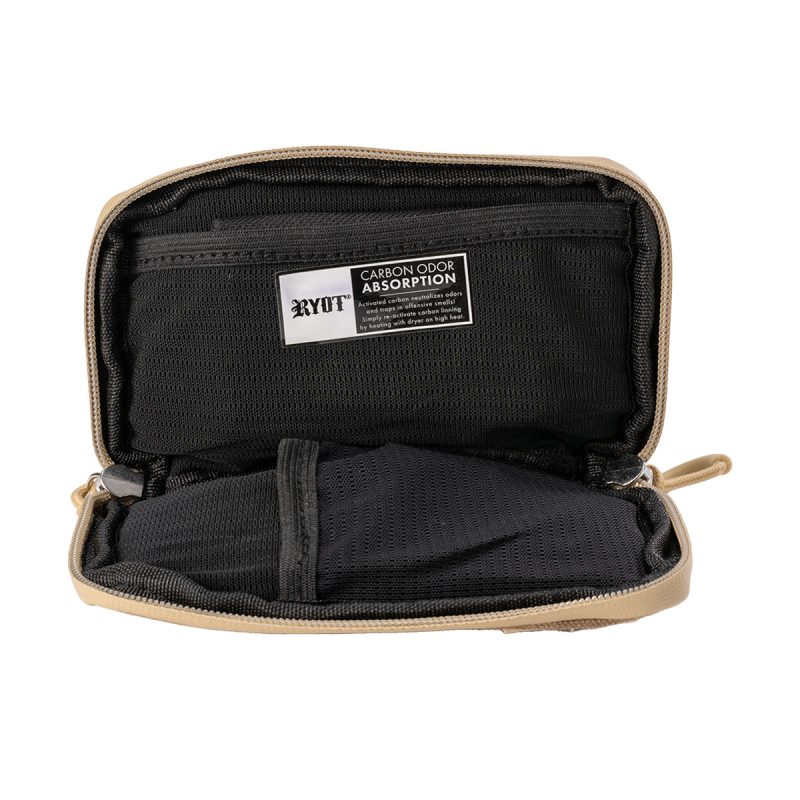 ryot packratz carbon series safe travel case small open view