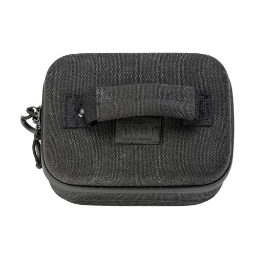 ryot safe case small carbon series travel case black top view