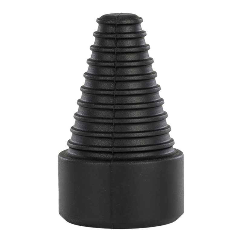 silicon glass stoppers black front view