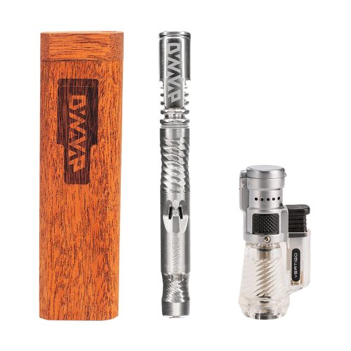 The DynaVap M Essential Kit with Clear Lighter in the box