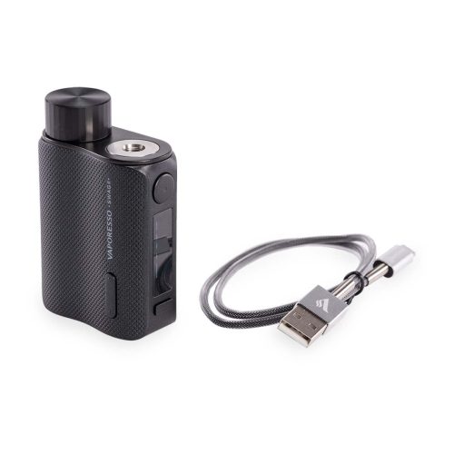 vaporesso swag 2 black vape with charger