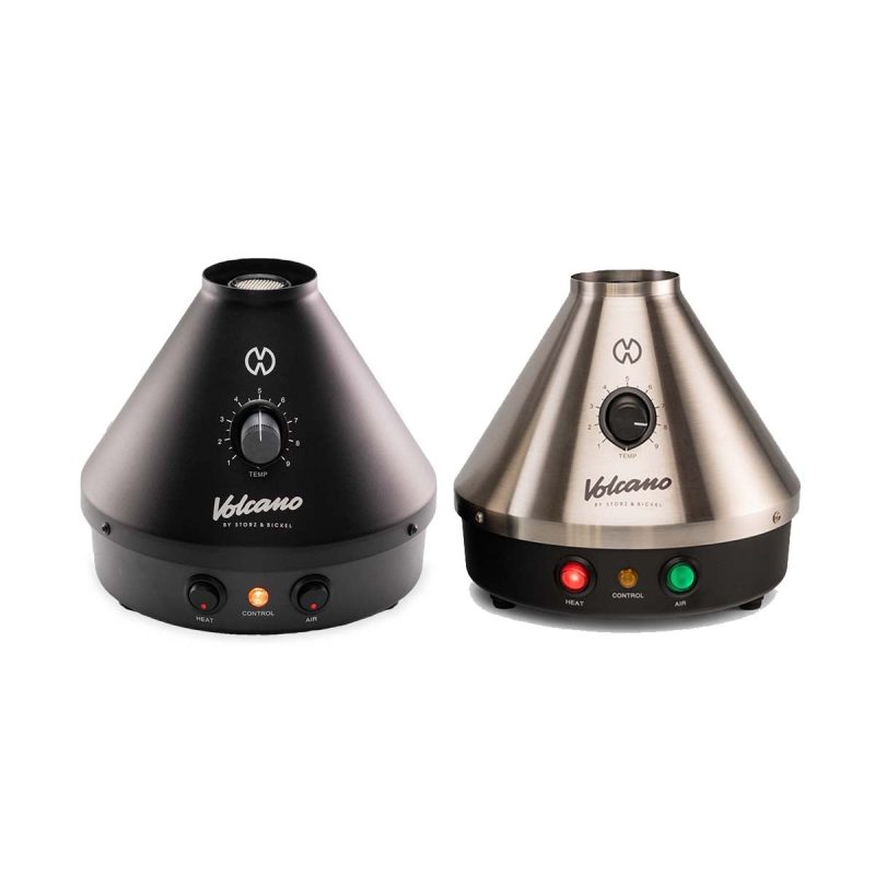 volcano classic silver and onyx by storz and bickel