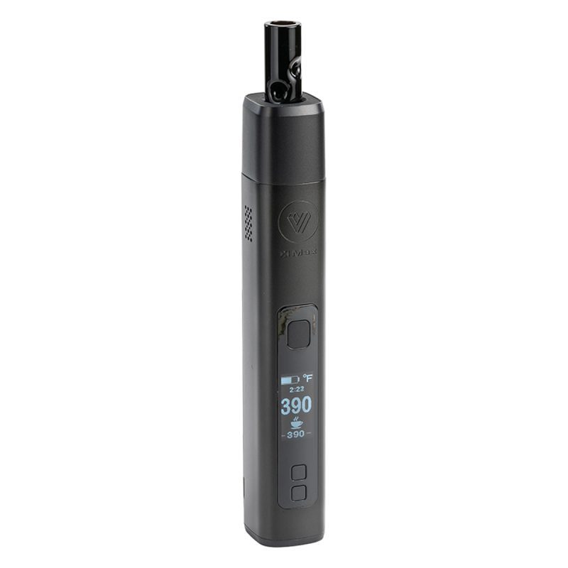 xmax v3 pro potv vaporizer black with temperature control buttons