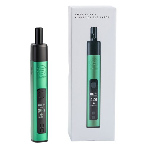 xmax v3 pro potv vaporizer green with box