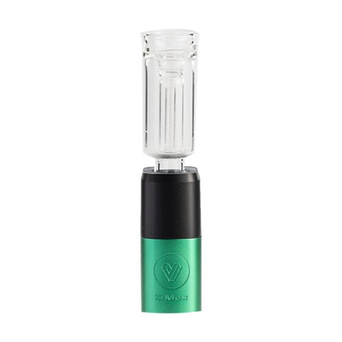 xmax v3 pro potv vaporizer green with mini bubbler 2