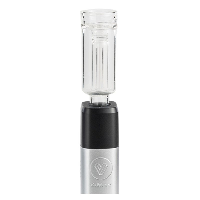 xmax v3 pro potv vaporizer silver with mini bubbler