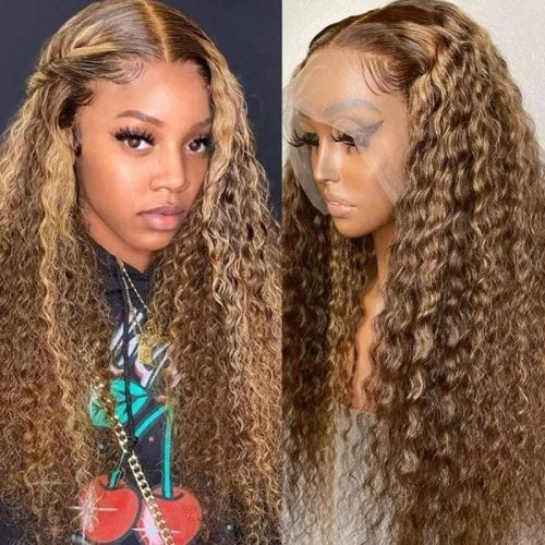 Klaiyi Ombre Highlight 13x5x1 T Part Lace Front Wig Bouncy Jerry Curl 100 Virgin Human Hair Lace Wigs with Baby Hair 1 5f582b47 1a88 4e91 8dde 990a413d4914