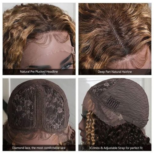 Klaiyi Ombre Highlight 13x5x1 T Part Lace Front Wig Bouncy Jerry Curl 100 Virgin Human Hair Lace Wigs with Baby Hair 5 1209125d 84f0 4d1b b170 01829d01ca4a