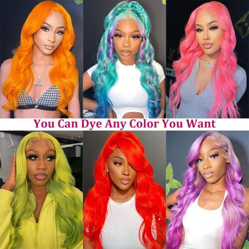 Klaiyi613HoneyBlondeBodyWaveWigLaceFrontVirginHumanHairWigsTransparentLaceWig 4