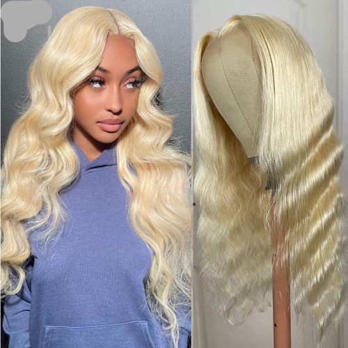 Klaiyi613HoneyBlondeBodyWaveWigLaceFrontVirginHumanHairWigsTransparentLaceWig 8