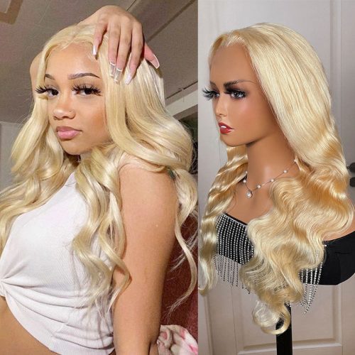 Klaiyi613HoneyBlondeBodyWaveWigLaceFrontVirginHumanHairWigsTransparentLaceWig 9