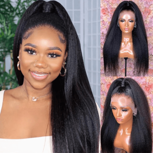 Klaiyi70 OffSuperFlashSaleKinkyCurly13x4LaceFrontWigVirginHumanHair 2