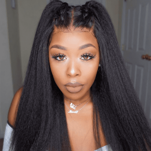 Klaiyi70 OffSuperFlashSaleKinkyCurly13x4LaceFrontWigVirginHumanHair 3